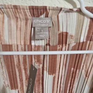 Chico's Travelers Pleated Top